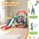 preview thumbnail 30 of 37, Slide and Swing Set 3 in 1, Kids Playground Climber Swing Playset