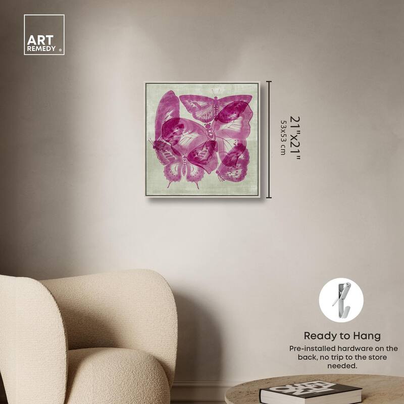 Fluttering Wings Canvas by Art Remedy