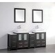 preview thumbnail 5 of 29, Vanity Art 72" Double Sink Bathroom Vanity Set with Engineered Marble Top and Free Mirror