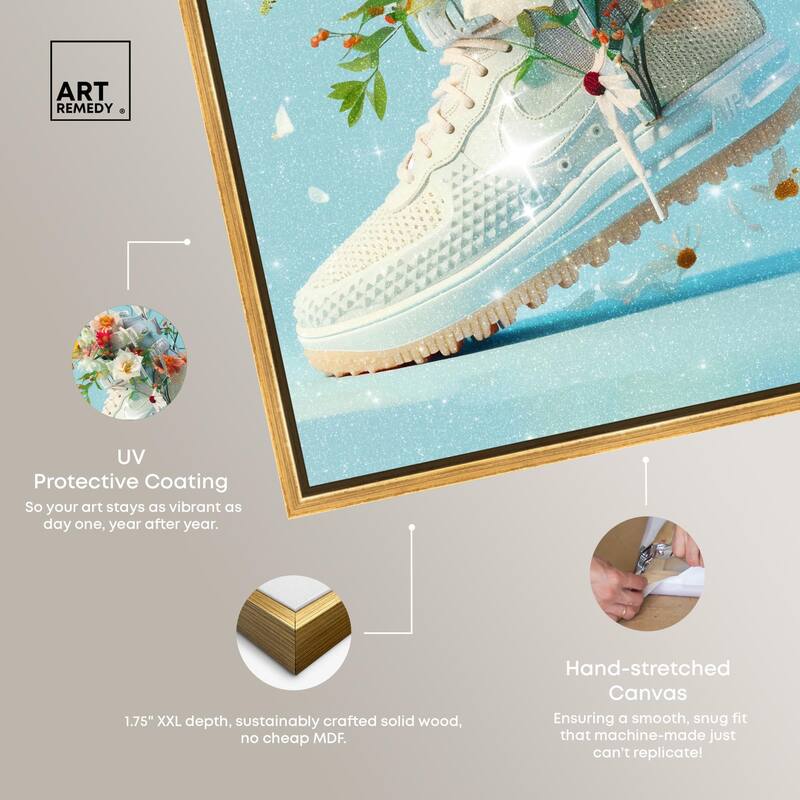Light Sneaker Bouquet Canvas by Art Remedy