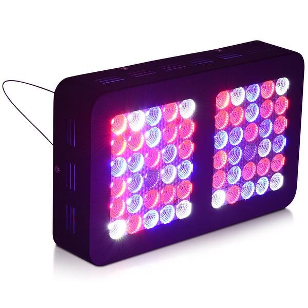 Shop Costway 300w Led Grow Light Plants Lamp Full Spectrum For Indoor Plants Veg Flower Bloom Black Overstock 21248859
