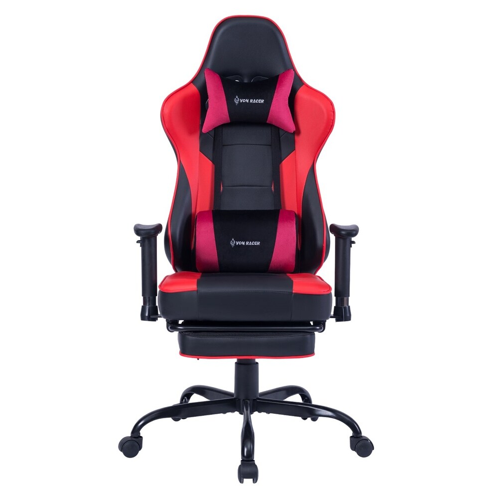TiramisuBest Gaming Chair in PVC Adjust the Height Chair Bed