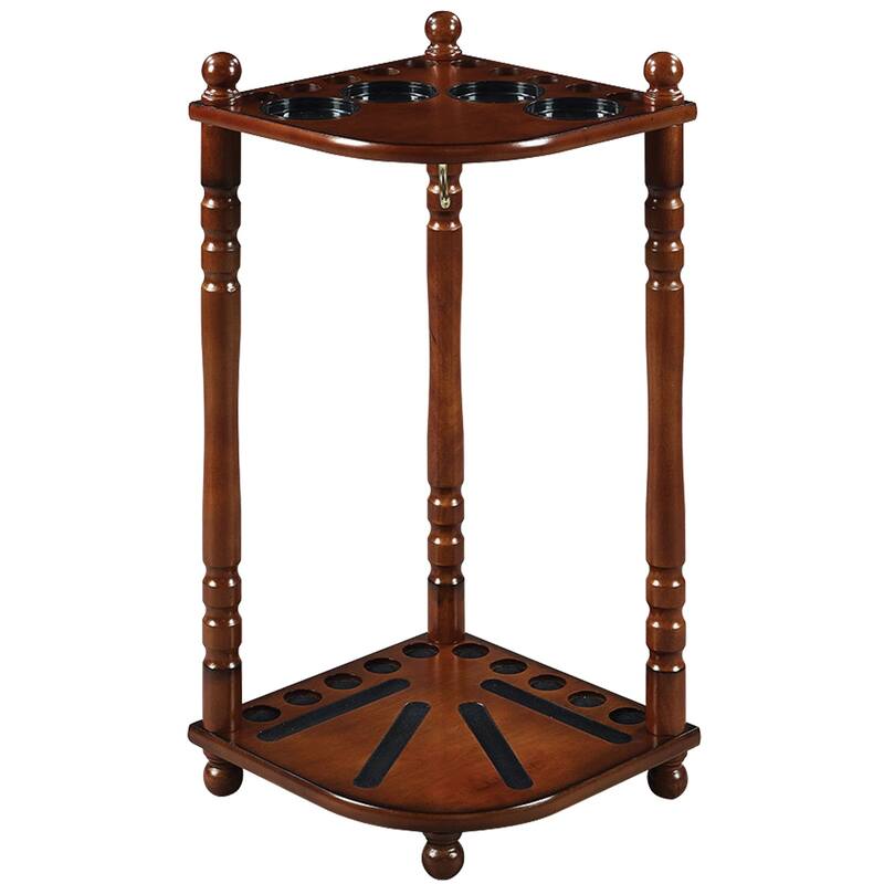 Floor Cue Rack with Round Legs - 16x16x24 - Brown/Black