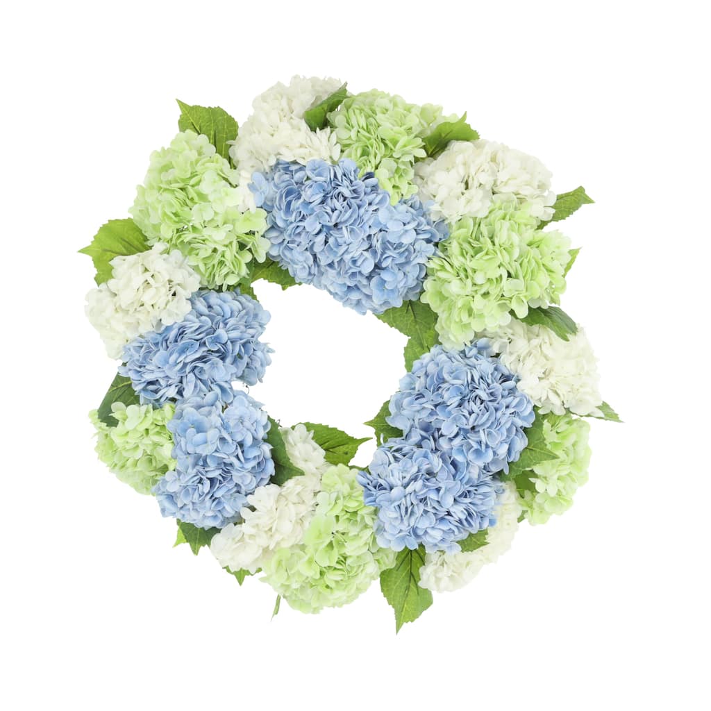 24" Assorted Real Touch Hydrangea Wreath