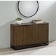 preview thumbnail 2 of 14, Ryatt 4-Door Engineered Wood Accent Cabinet Dark Pine