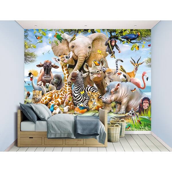 Téléchargement gratuit Images Shop Brewster Wt45255 Jungle Safari 120 X 96 Animals Non Pasted dernière salutations