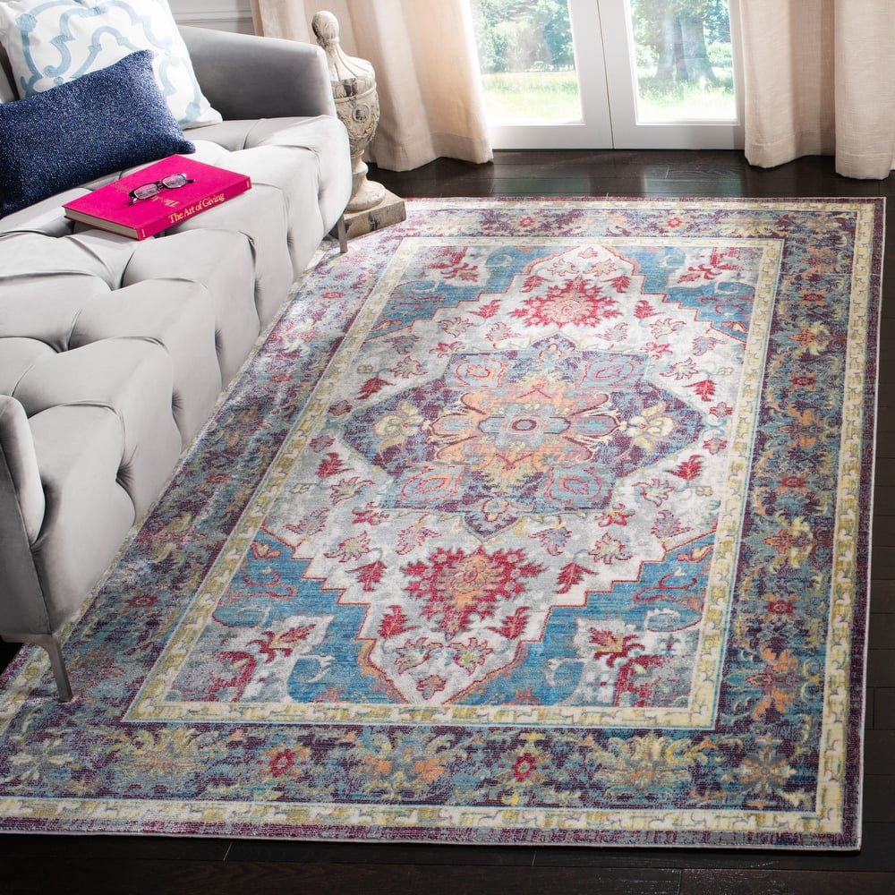SAFAVIEH Claremont Lieve Vintage Boho Oriental Polyester Rug