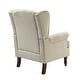preview thumbnail 42 of 46, Epimethis Traditional Fabric Accent Armchair with Turned Legs by HULALA HOME