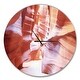 preview thumbnail 2 of 8, Designart 'Panoramic View Antelope Canyon' Oversized Modern Wall CLock