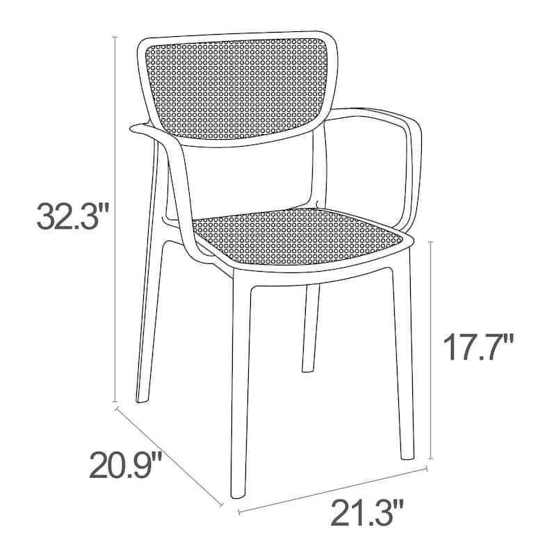 7-Piece White Patio Dining Set with Extension Table 55"