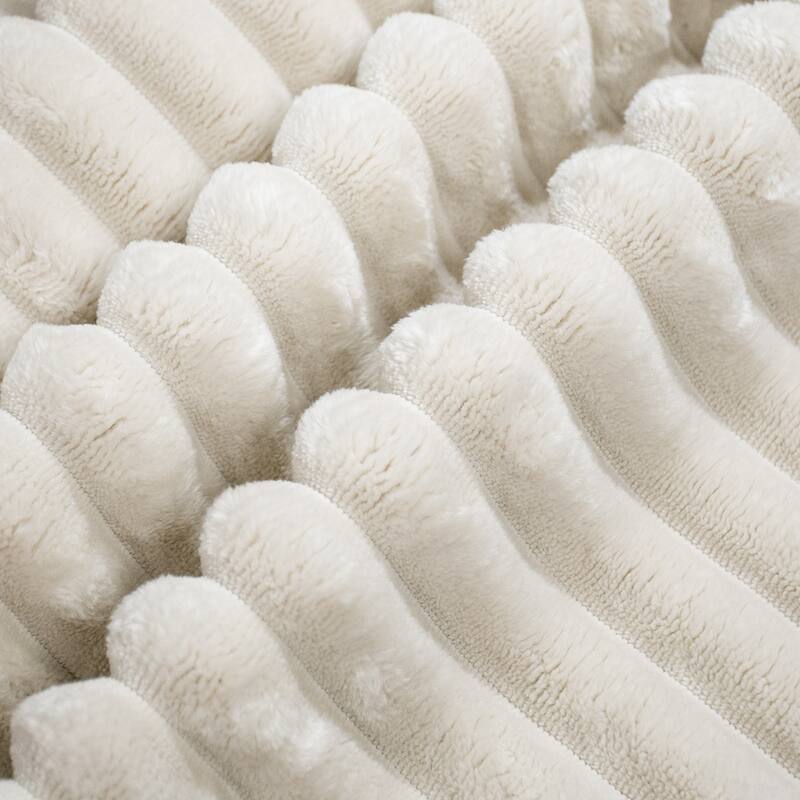 Modular Sectional Sofa with L-Shape Chaise, Corduroy Upholstered Sofa with Pillows, Full Compressed Deep Seat Corner Sofa