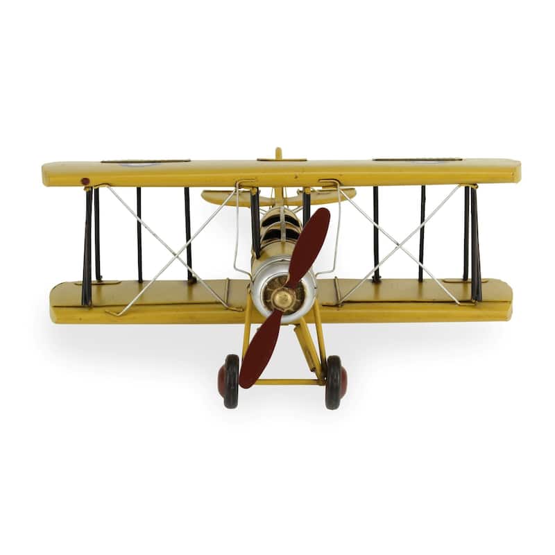 Multicolor Metal 1931 British Tutor Bi-Plane Model