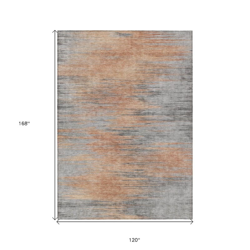 HomeRoots Abstract Transitional Rectangle Outdoor Rug