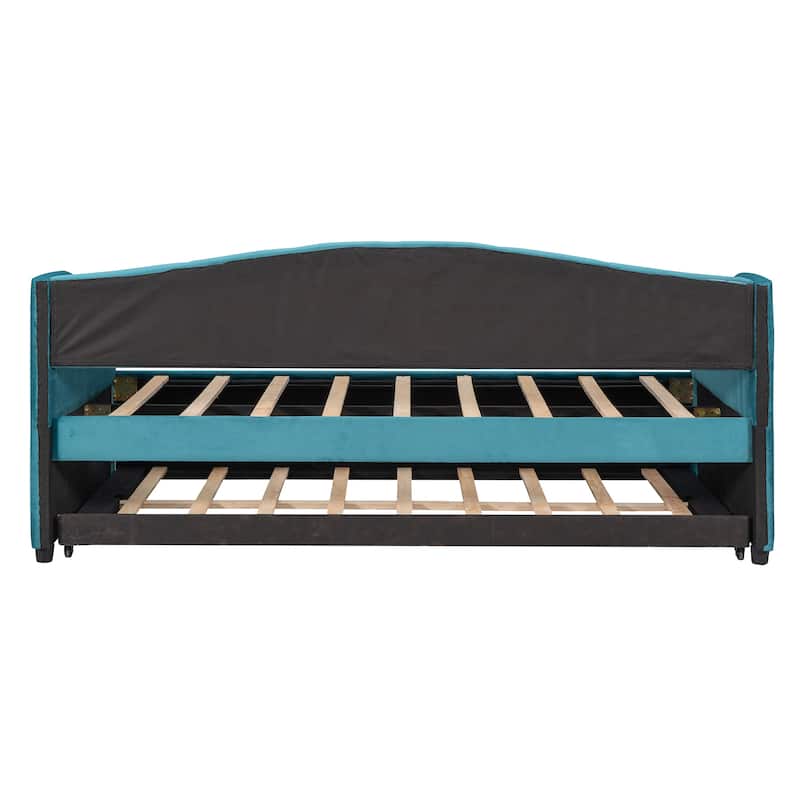 Upholstered Daybed With Trundle Bed