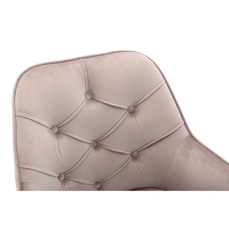 Velvet Swivel Shell Chair for Living Room