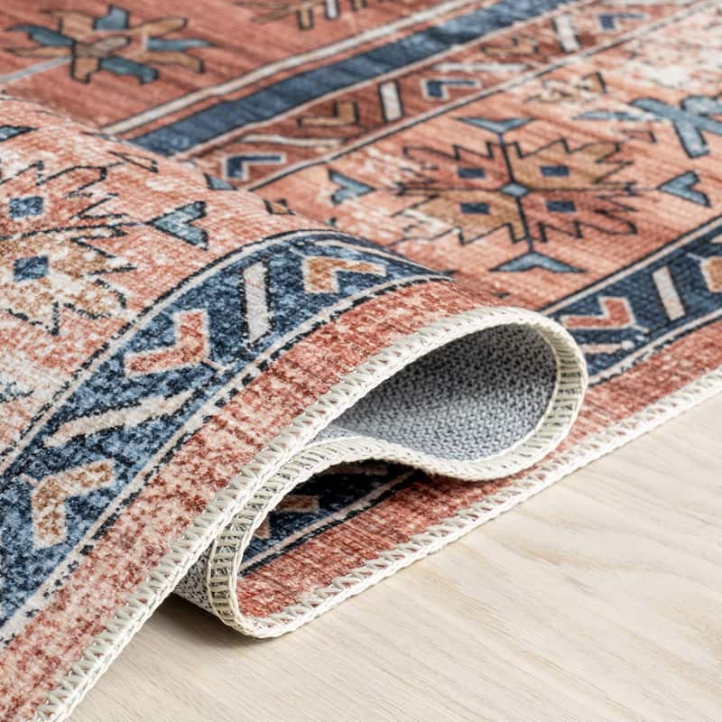 Nuloom Astra SplashGuard Traditional Machine Washable Area Rug