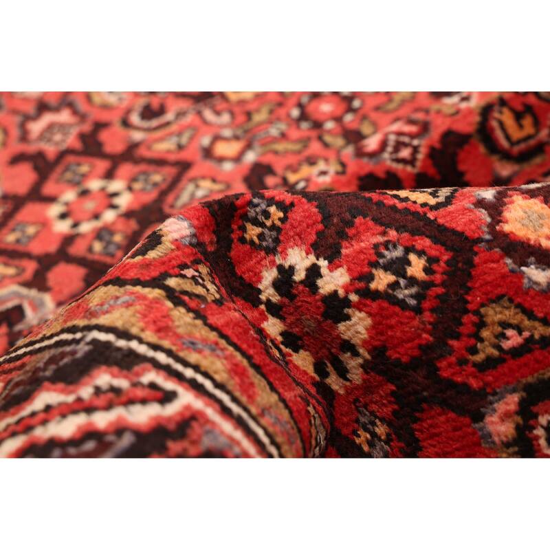 ECARPETGALLERY Hand-knotted Andelz Red Wool Rug - 3'4 x 10'6