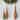 12-18" Glass Stripe Tree Set of 3