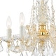 preview thumbnail 3 of 7, Maria Theresa 5 Light Clear Crystal Gold Mini Chandelier - 20'' W x 19'' H