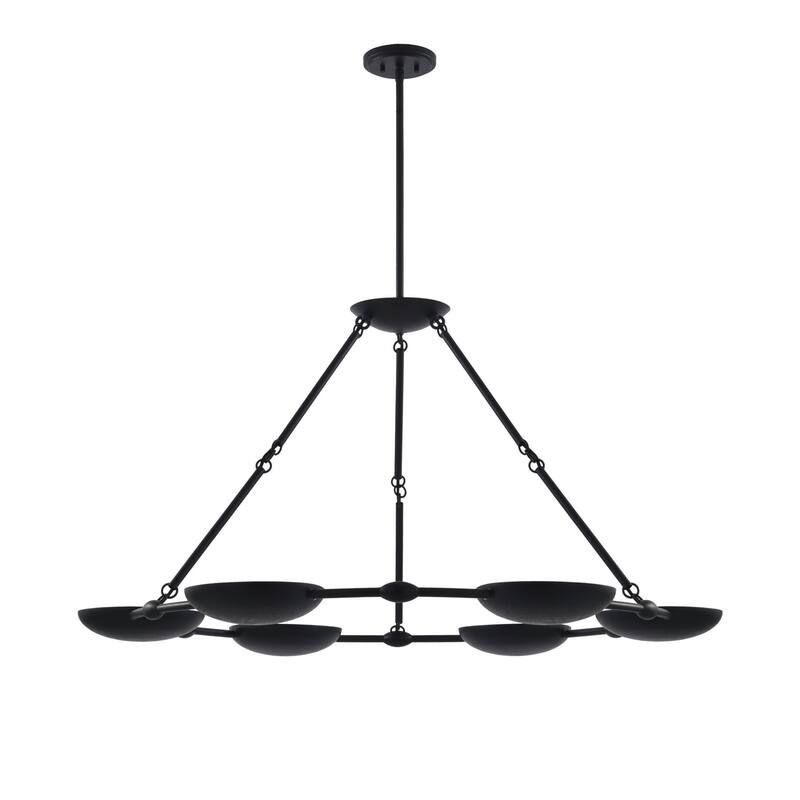 Kovacs P1316 Undertas 6 Light 48" Wide Ring Chandelier