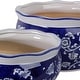 preview thumbnail 30 of 30, Traditional Ceramic Chinoiserie Planters - Set of 2