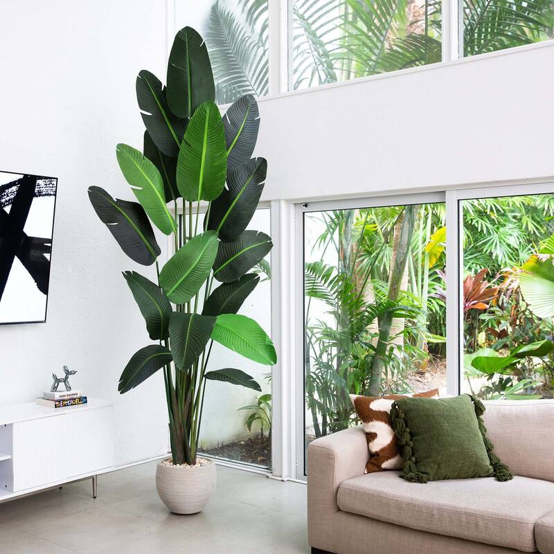 10' Artificial Travelers Palm Tree - Green
