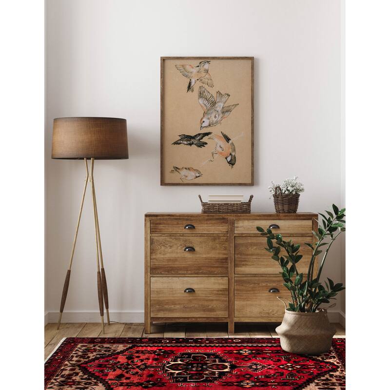 ECARPETGALLERY Hand-knotted Andelz Red Wool Rug - 3'6 x 6'2