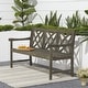 preview thumbnail 2 of 2, Clihome Outdoor Patio 5-foot Hand-scraped Wood Garden Bench