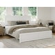 preview thumbnail 67 of 174, Canyon Foundation Bed Frame with Matching Footboard White - King