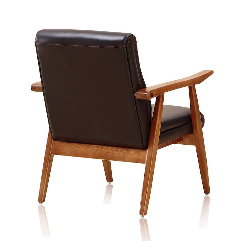 Manhattan Comfort ArchDuke Amber Faux Leather Accent Chair