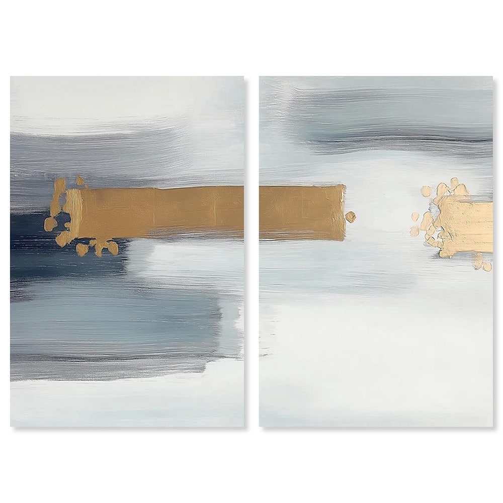 Azure Horizon III Canvas Set of 2 by Art Remedy, Gallery Wrapped