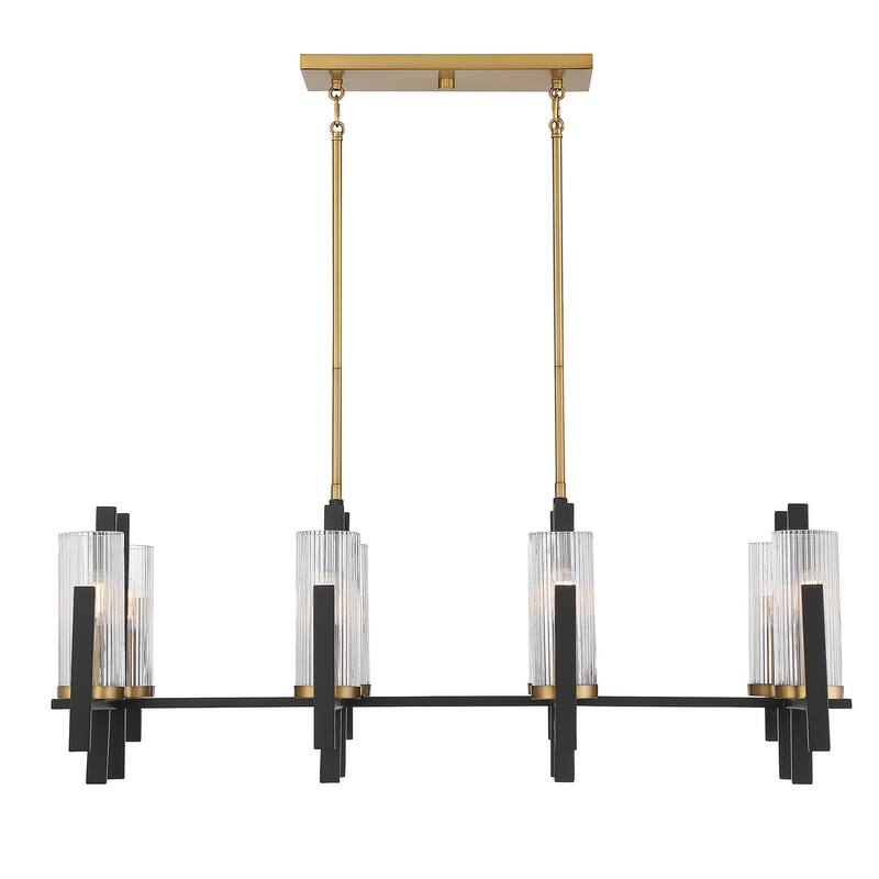 Savoy House 1-1907-8 Midland 8 Light 40" Wide Linear Chandelier