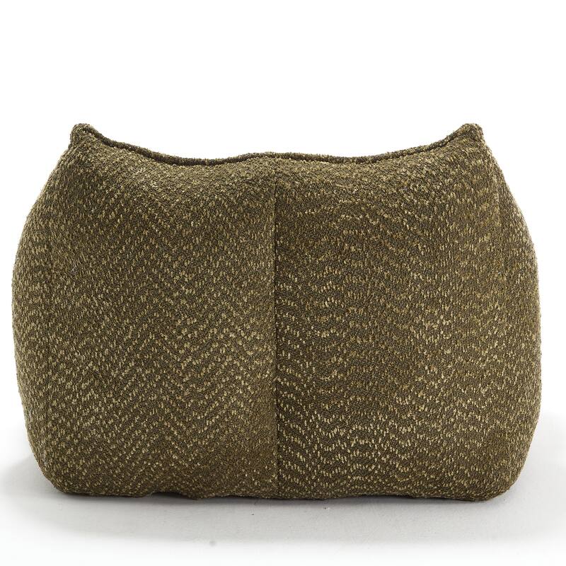Chenille Lounge Chair with Armrests