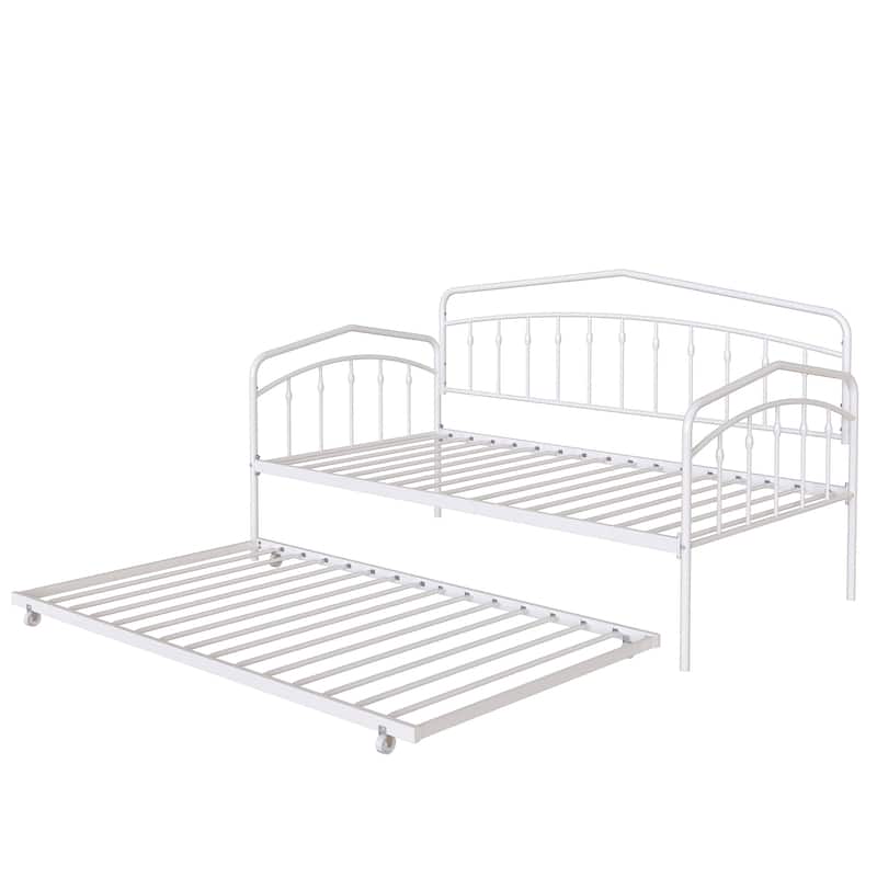 Daybed with twin trundle, Black