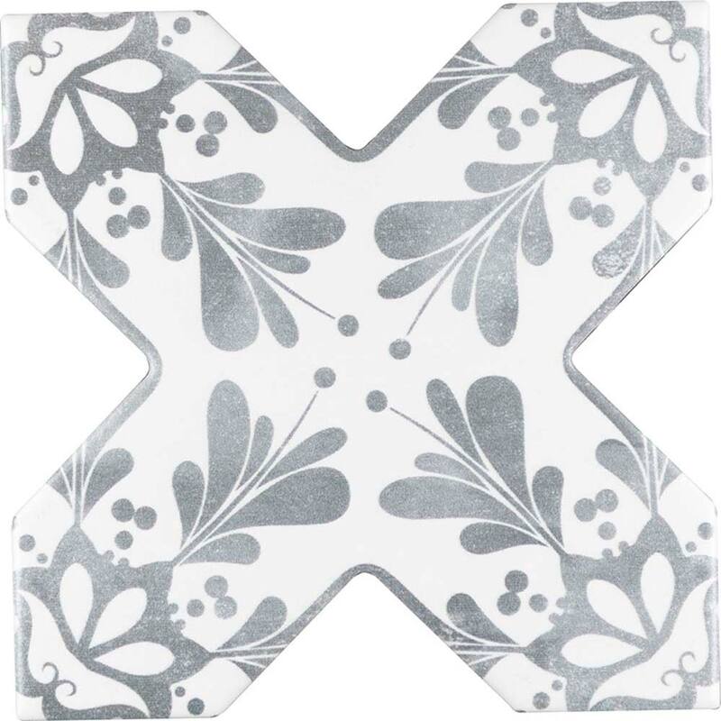 Apollo tile 5" x 5" Siena Matte Light Grey Ceramic Tile (5.37 sq ft/case) - 27 Pack