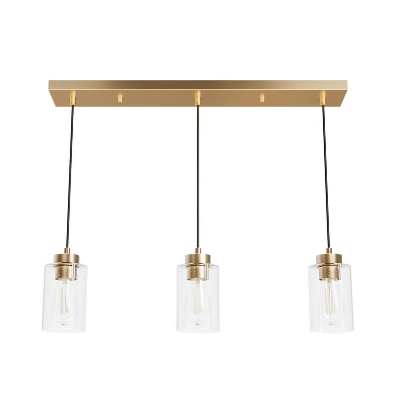 Hunter Hartland 3-Light Cluster Pendant/Chandelier - Dining Room, Kitchen, Bedroom, Entry - Farmhouse, Industrial, Modern