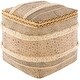 Thumbnail 1, The Curated Nomad Wilmington Bohemian Block Print 18-inch Cube Pouf.