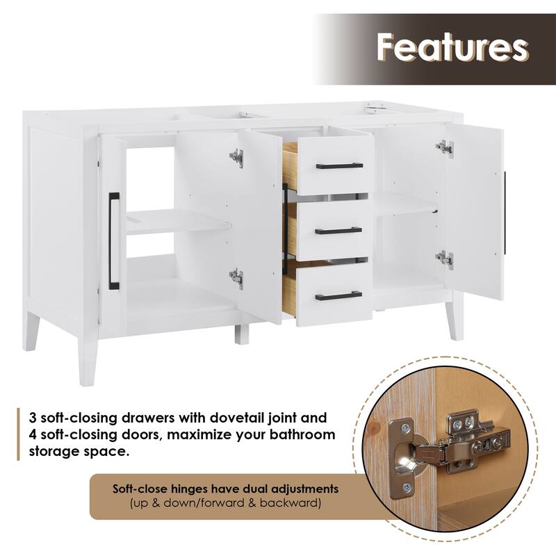 Altair Laurel Bath Vanity with Calacatta White Quartz Stone Countertop without Mirror