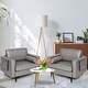 preview thumbnail 3 of 18, Costway Modern Accent Armchair Single Sofa with Bolster & Side Storage