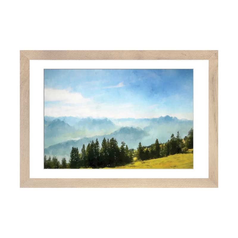 iCanvas "Blue Sky Vista" by Kim Curinga - Natural - 16x24x1