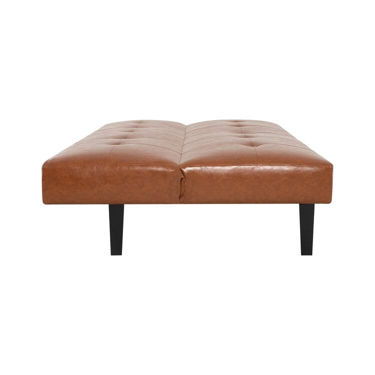 Ultimate Futon Sofa Collection: Futon Sofa with Armrest and Cupholders, Button Tufted Sofa with Wooden Legs