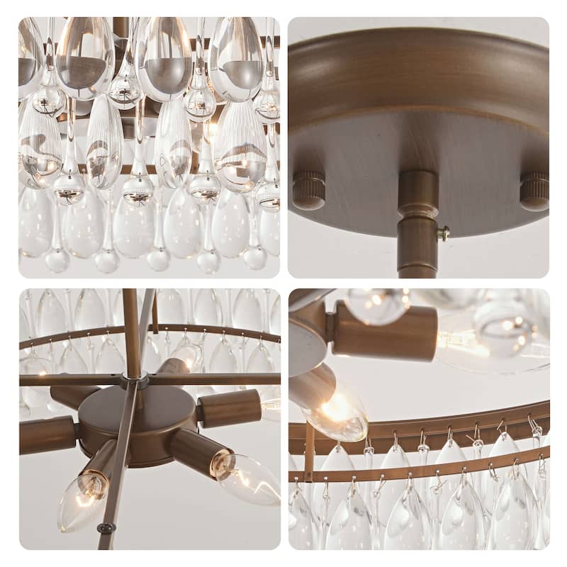 Viviana Crystal 6-light Chandelier