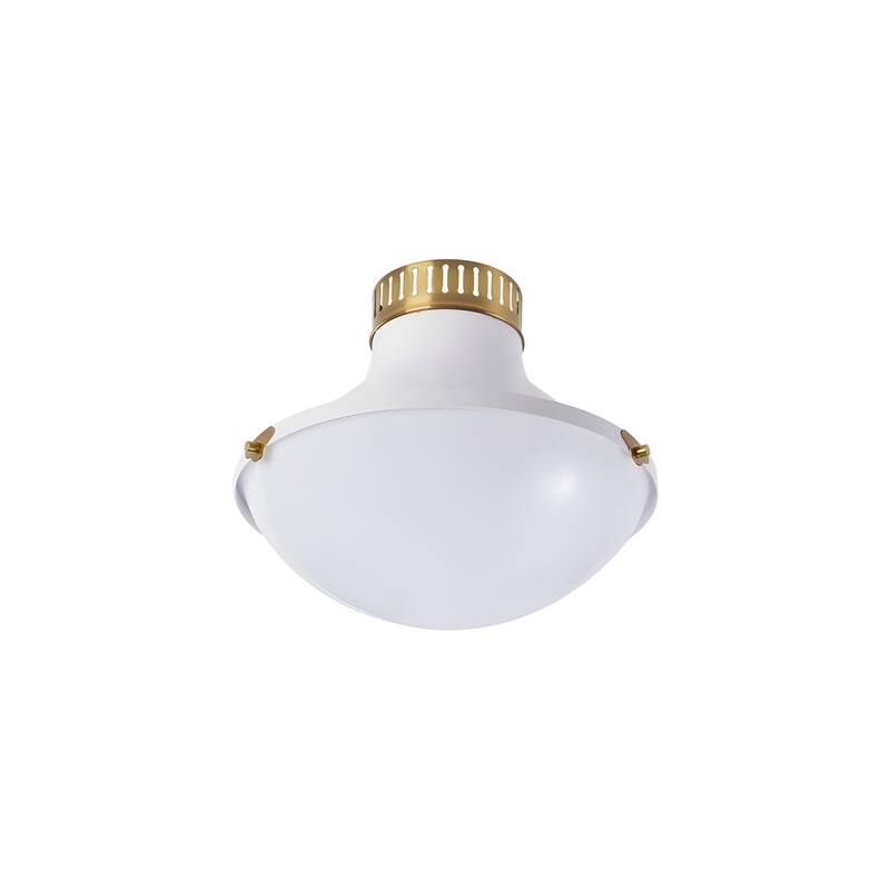 10 in.Collar Metal Round Bowl Flush Mount