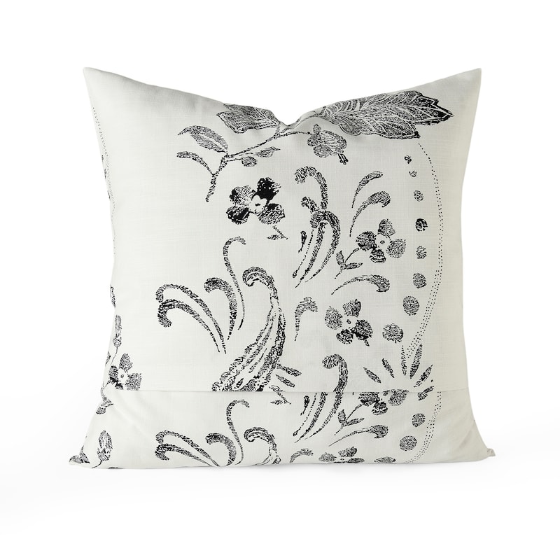 Exclusive Fabrics Printed Cotton Throw Pillow Covers 18 X 18 - Textured Decorative Pillow Covers (Set of 2)