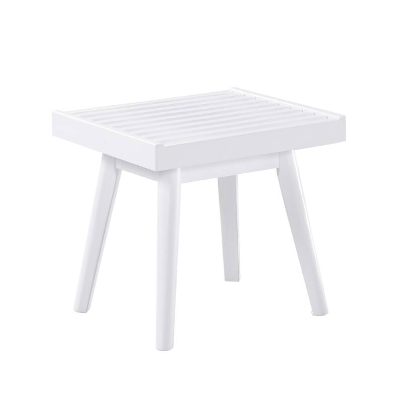 Solid Wood Slatted Shower Stool
