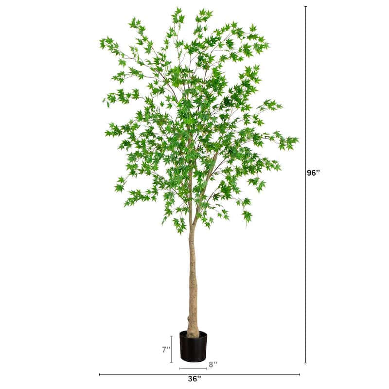 Woodland Maple Artificial Potted Tree - 8'