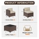 preview thumbnail 124 of 179, AOXUN Fire Pit Conversation Set Rattan Sofa Set Outdoor Furniture With Cushions