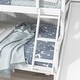 preview thumbnail 4 of 7, White Twin Over Full Pine Bunk Bed with Drawers, Slide, Shelves, Convertible