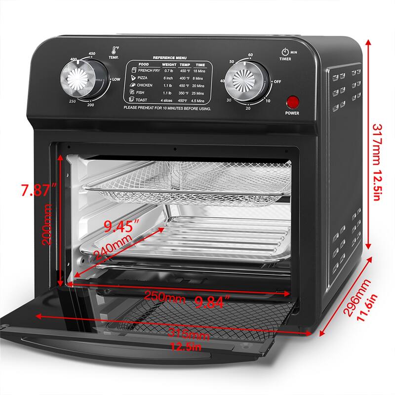 12.5 Quart 7-in-1 Stainless Steel Convection Toaster Oven, 1500W