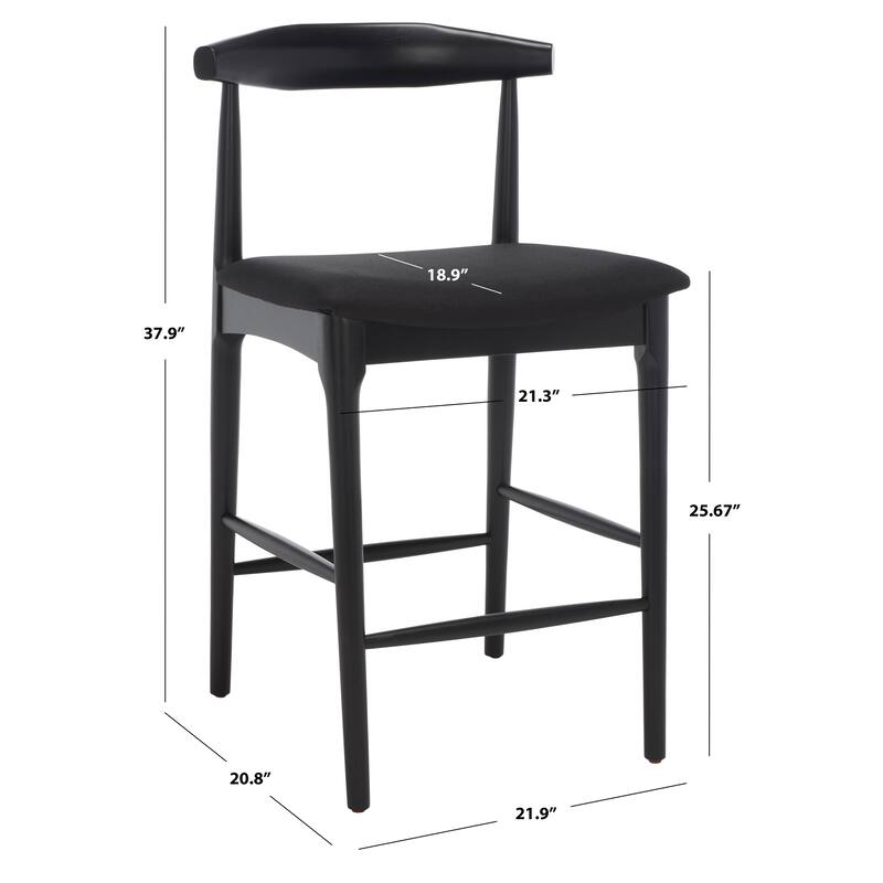 SAFAVIEH Mercy Retro 26-inch Counter Stool - 22 In. W x 21 In. D x 38 In. H - 22Wx21Dx38H